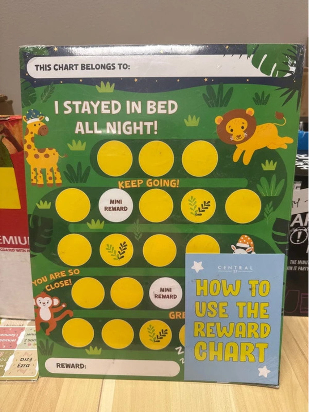 “I Stayed in Bed” Reward Chart